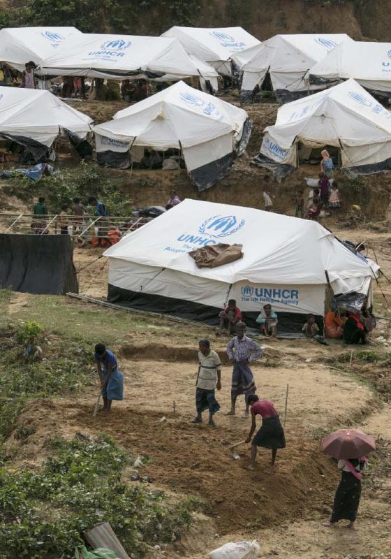 Refugios de ACNUR en Bangladesh