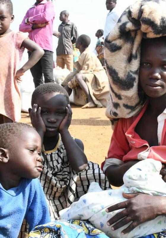 Congoleños refugiados en Uganda